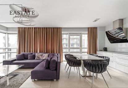 Apartament z panoramą centrum warszawy