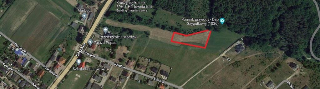 Działka mieszkaniowa w tuchomiu z wz