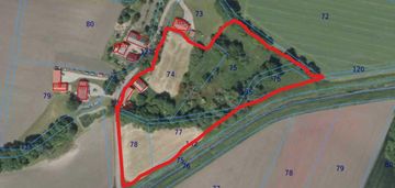 Działka 1,74 ha /dom do remontu / siedlisko