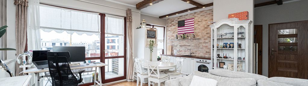 2 pokoje na mokotowie z ogródkiem na dachu