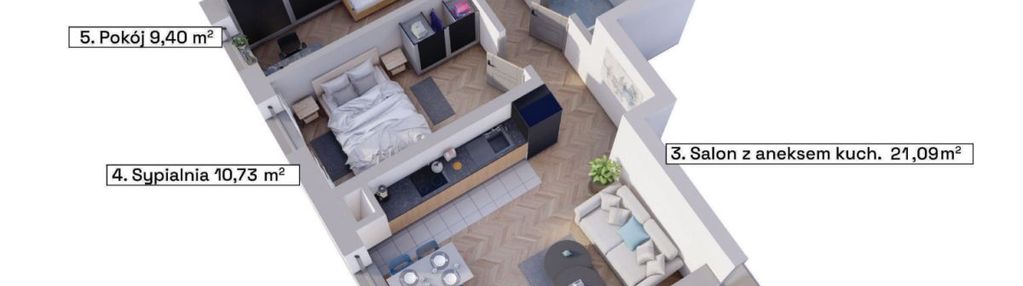 3 pokoje z balkonem- gotowe do odbioru