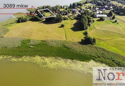 Działka linia brzegowa jeziora dreństwo rybczyzna