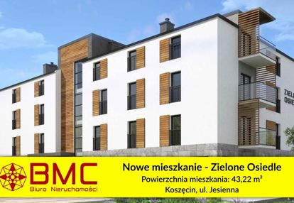 Nowe mieszkanie 43m2 zielone osiedle koszęcinie