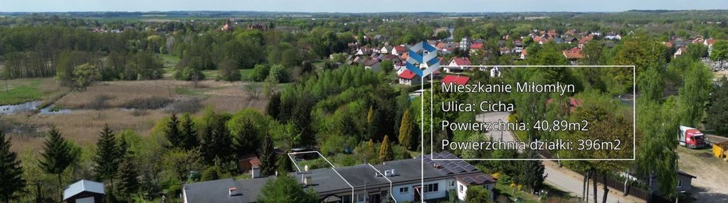 Mieszkanie z ogródkiem w miłomłynie.