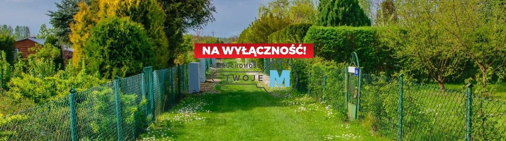 Działka z domkiem murowanym. rod żeromskiego