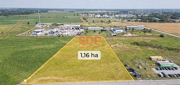 Grunt komercyjny 1,16 ha| media w działce | gotowa koncepcja