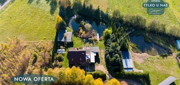 Dom wolnostojący wśród natury, 5 pokoi, staw