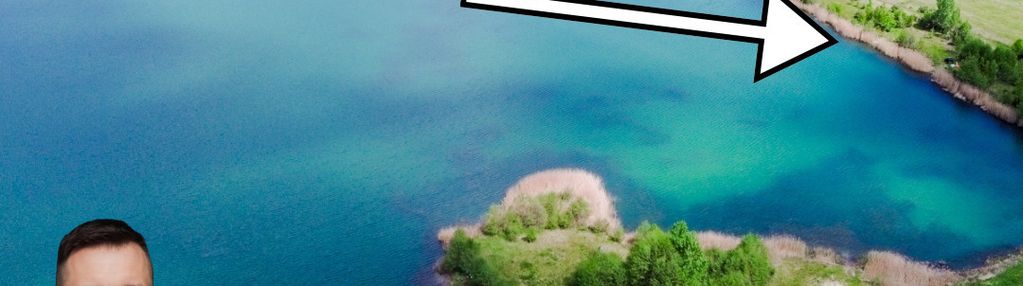 Działka z linią brzegową. wojnicz. małopolska.