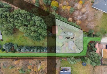 Działka budowlana 1 388 m2 w pobliżu kampinosu