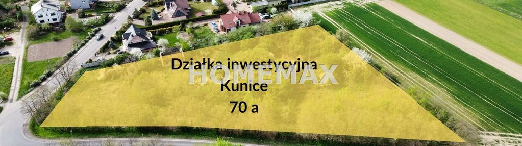 Teren inwestycyjny w kunicach przy dk 94