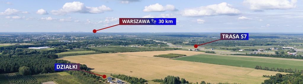 Działki budowlane blisko tarczyna i warszawy 40'