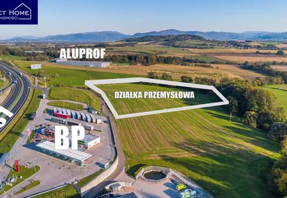 Działka przemysłowa obok bp i trasy s1/cieszyn