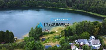 Działka nad jeziorem w starznie.