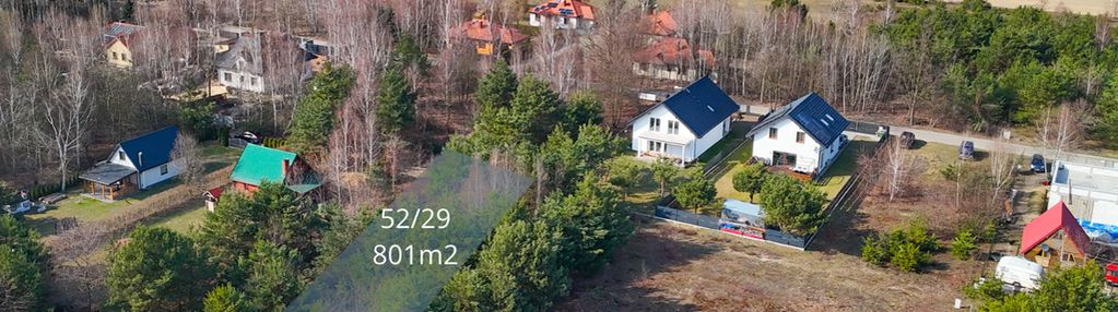 Działka budowlana 801 m², błędowo, ul. brzozowa