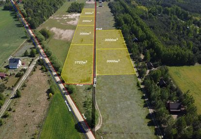 Urokliwe działki 1 km od plaży nad rzeką wkrą