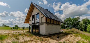 Dom w stanie surowym zamkniętym - jamno k. bytowa