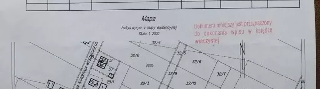 Działka na sprzedaż 1308m2