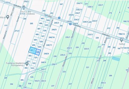 Działka budowlana 27x50m/osowiec - s8