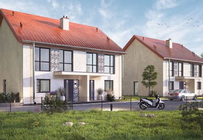 Bliźniak w zielonej części miasta