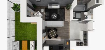 Kawalerka z ogródkiem | nad odrą | kleczków