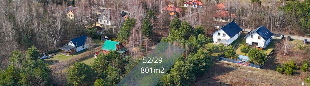 Działka budowlana 801 m², błędowo, ul. brzozowa