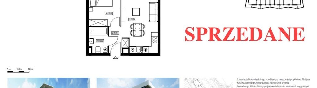 Sunset - mieszkanie 36m2 z ogródkiem 44m2