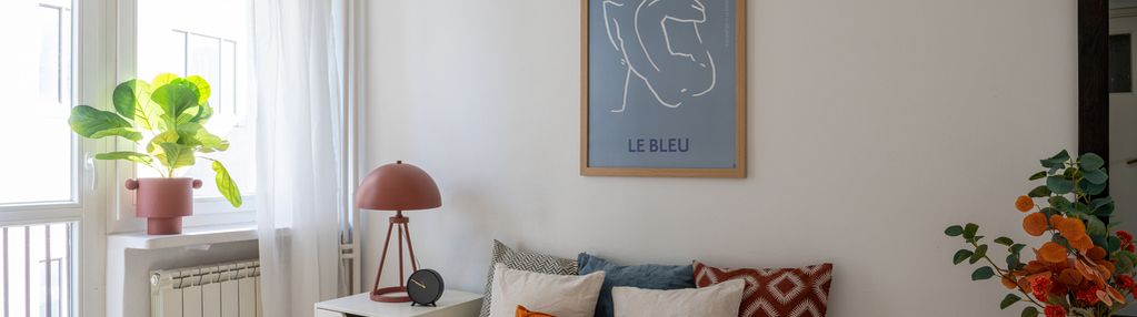 2 pokoje w centrum warszawy|widok na skyline