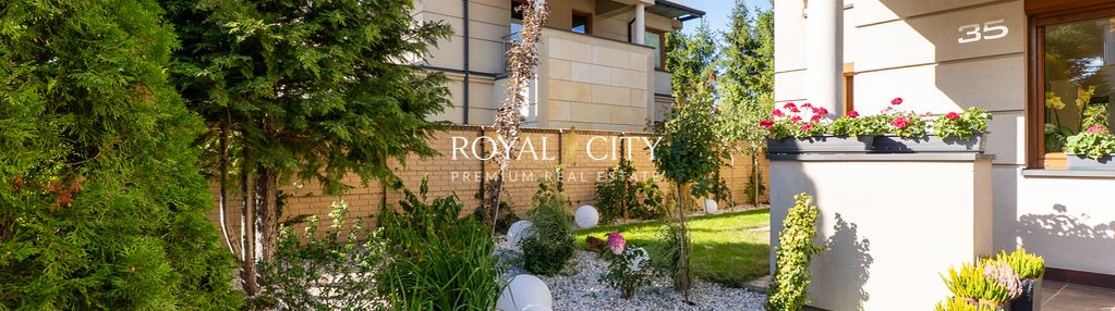 Luksusowy dom z ogrodem na ursynowie.