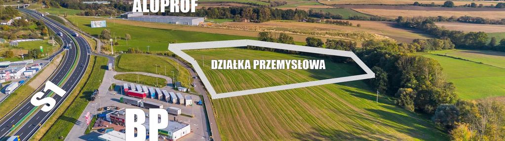 Działka przemysłowa obok bp i trasy s1/cieszyn