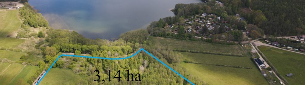 Piękna działka siedliskowa nad jeziorem