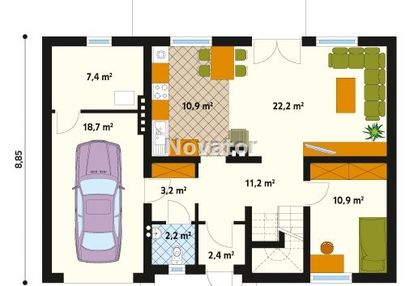 Dom wolnostojący do zamieszkania na działce 926m2.