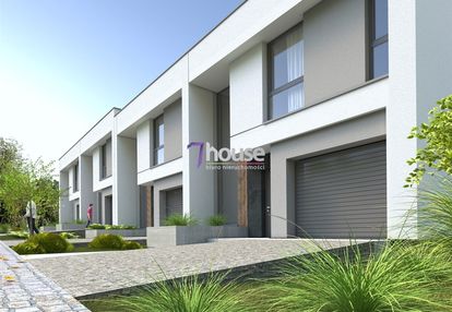 Nowoczesny dom w zabudowie bliźniaczej.