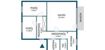Atrakcyjna cena| 64,14 m² | loggia | zduńska wola