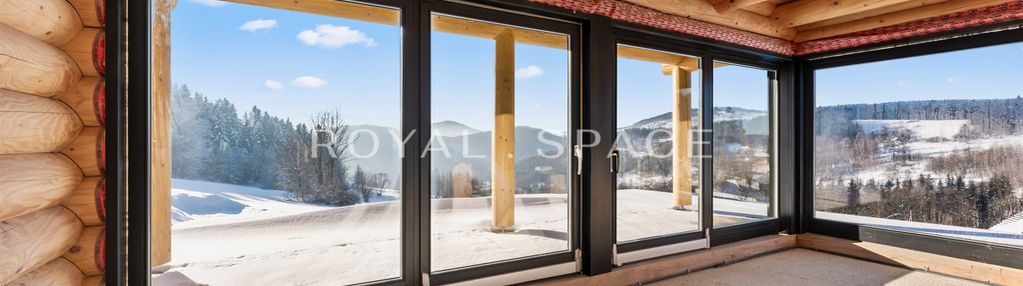Nowoczesny dom z bali z prywatną sauną i jacuzzi!