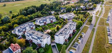 Piękny widok na dolinę wisły zamknięte osiedle