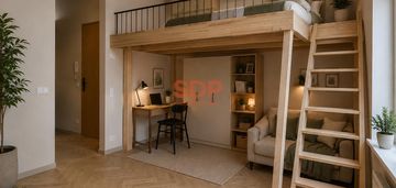Nowoczesny apartament z antresolą | historyczna kamienica na szewskiej