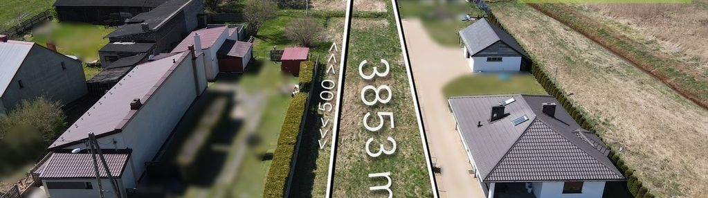 Działka 3853 m2 / ul. przyjemna / dźbów!