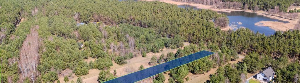 Działka ostrowy nad okrzą na przeciwko zalewu