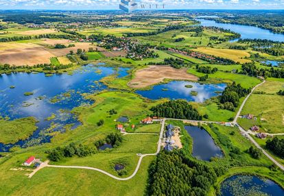 Panoramiczny widok na rozlewisko
