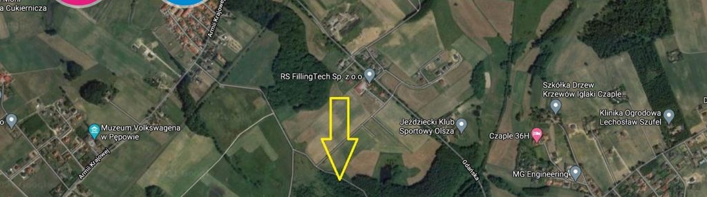 Działka pępowo, media, droga utwardzona!