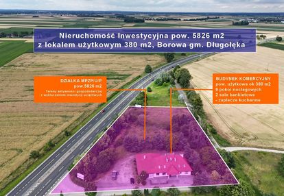 Nieruchomość inwestycyjna 5826 m² budynek 380 m2