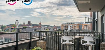 Taras 75m2 z widokiem na panoramę gdańska