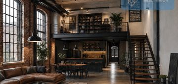 Loft z antresolą | księży młyn | wysokie wnętrze