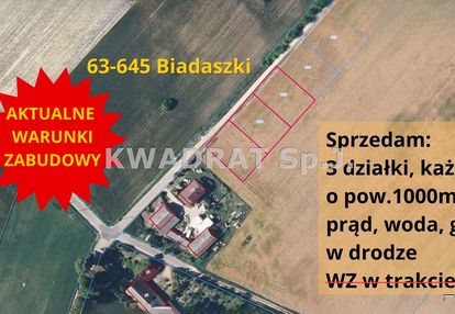 Atrakcyjne działki 63-645 biadaszki/kępno