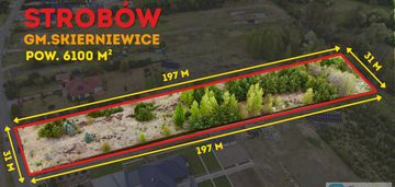 Działka budowlana 6100 m² | strobów