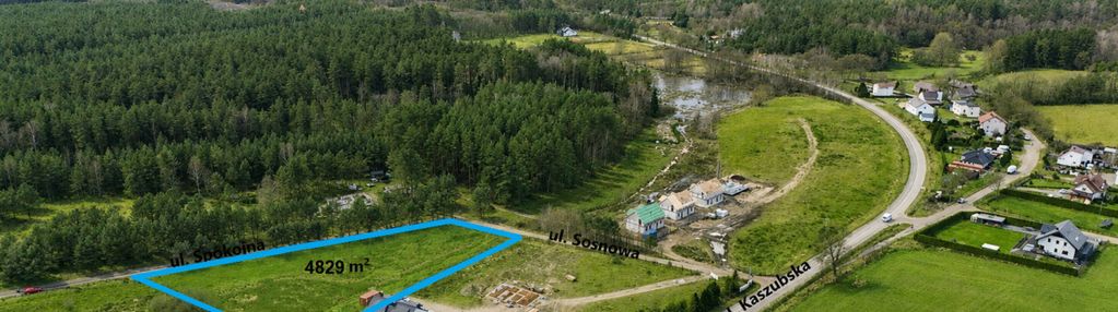 Działka budowlana 4829 m²  – domatówko, gm. puck