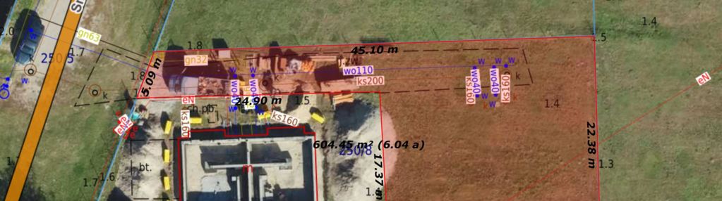 Działka budowlana/ 4km centrum/media/