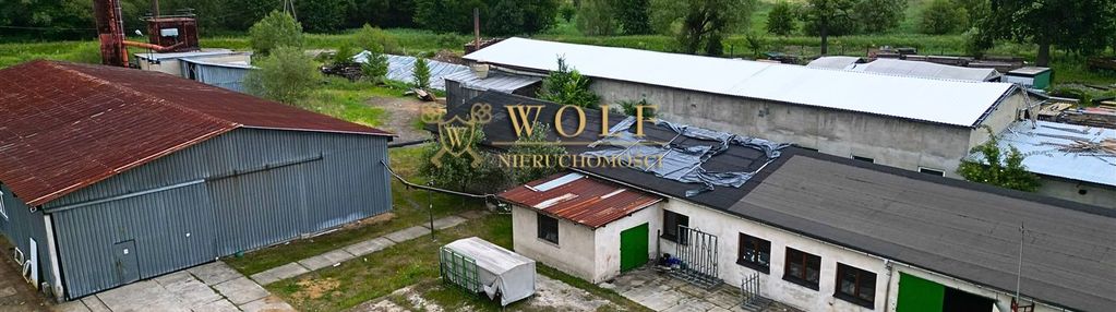 Działka przemysłowa z halami