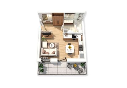 ❤️ idealne ! ponikwoda - z widokeim na drzewa !