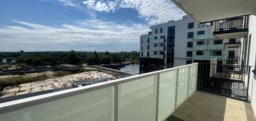 2 pokojowe z balkonem 8 m nad odrą.